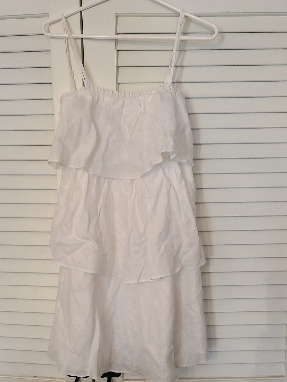 J. Crew White Linen Dress